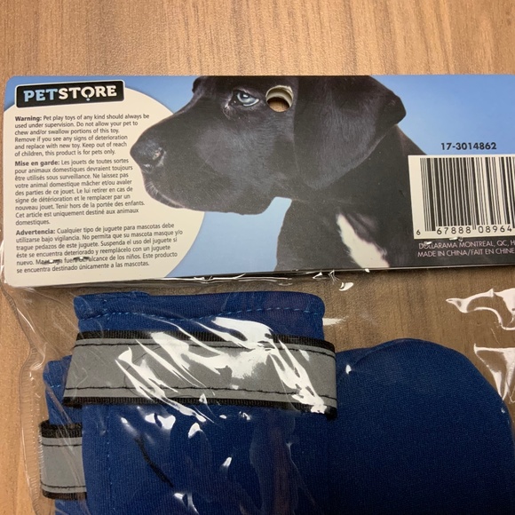 Petstore Blue Neoprene Dog Boots (Med) - Picture 3 of 3